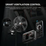 2025 Newest Spider Farmer® 4‘x4‘x6.5‘Complete Grow Tent Kit丨SF4000 450W Full Spectrum LED Grow Light丨6” Ventilation System with Humidity and APP GGS Controller丨6” Clip Fan - Image 4