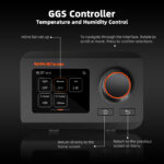 Smart Grow Tent Kit 5′x5′x6.5′ for 9–12 Plants with App Control via Bluetooth & Wi-Fi – Automated LED Lighting, Ventilation & Drip Irrigation | SE7000 730W, Sensors, GGS Controller & AC5 Power Strip - Image 4