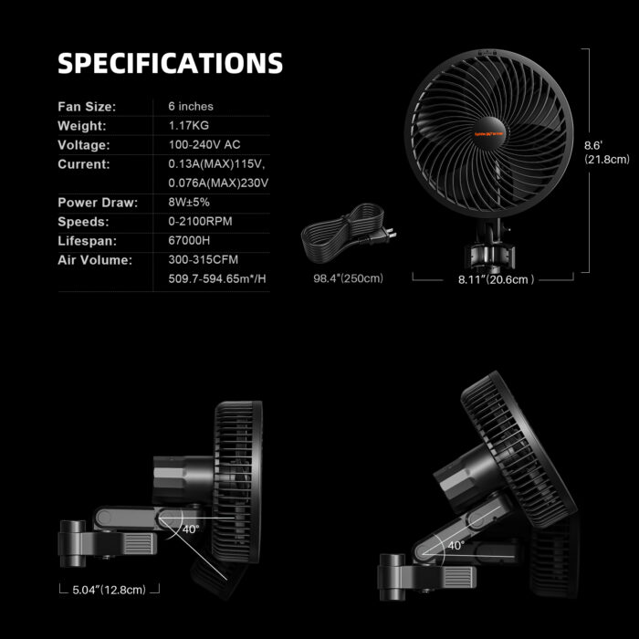 2025 Spider Farmer® 10’x5’X6.5′ Complete Grow Tent Kit丨2 X Newest Version G1000W Full Spectrum LED Grow Light丨6” Clip Fan丨6” Ventilation System | APP Control via Bluetooth & Wi-Fi for Automated Lighting, Ventilation & Circulation - Image 7