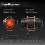 2025 Spider Farmer® 10’x5’X6.5′ Complete Grow Tent Kit丨2 X Newest Version G1000W Full Spectrum LED Grow Light丨6” Clip Fan丨6” Ventilation System | APP Control via Bluetooth & Wi-Fi for Automated Lighting, Ventilation & Circulation - Image 4