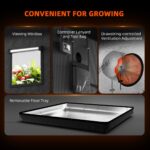 2025 Smart Grow Tent Kit 2′x2′x5.3′ for 1–2 Plants with App Control via Bluetooth & Wi-Fi – Automated LED Lighting, Ventilation & Drip Irrigation | G1500 450W, Sensors, GGS Controller & AC5 Power Strip - Image 12